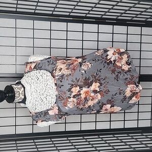 Maurice’s Gray Floral Sleeveless Women's Top